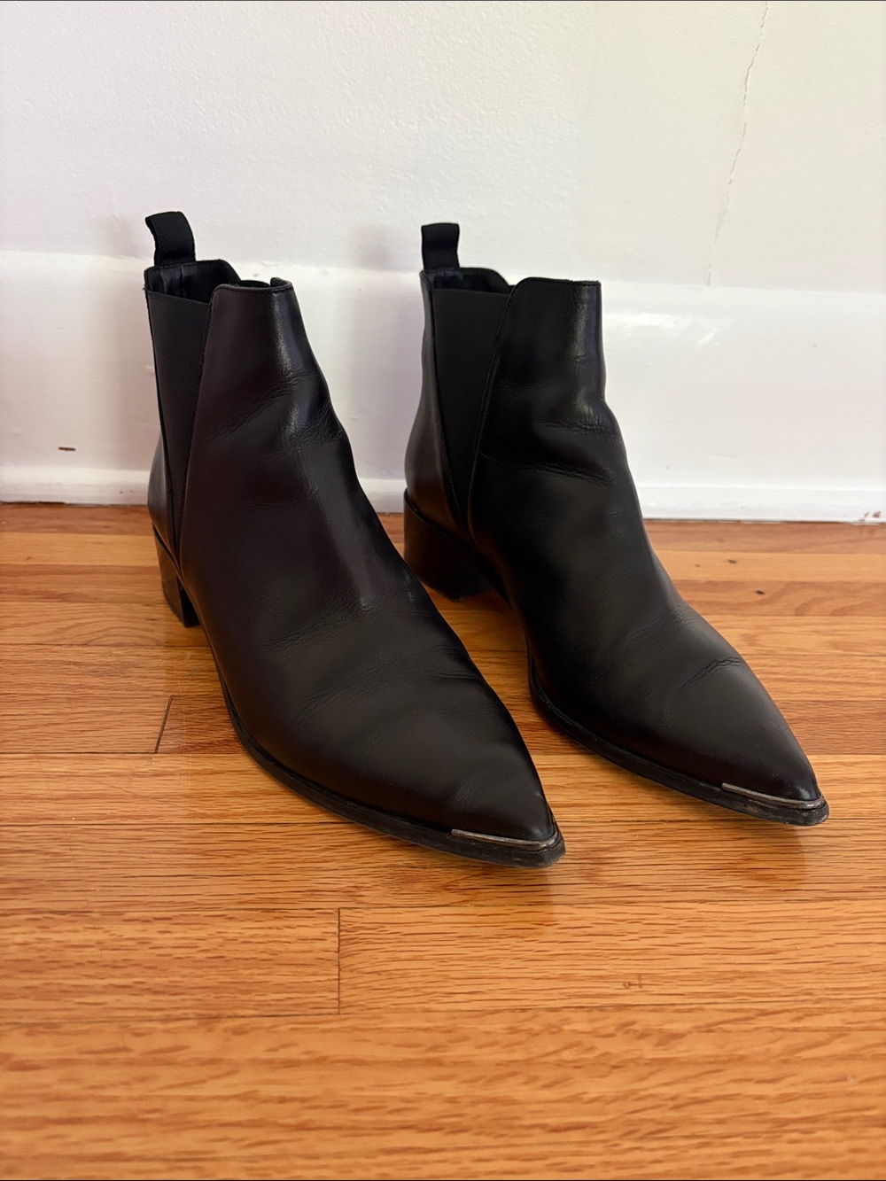 Acne Studios Jensen Ankle Boot in Lamb Leather black size 39